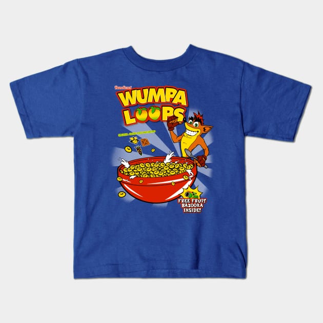 Wumpa Loops Kids T-Shirt by Manoss